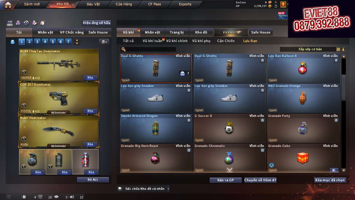shop acc cf uy tin gia re